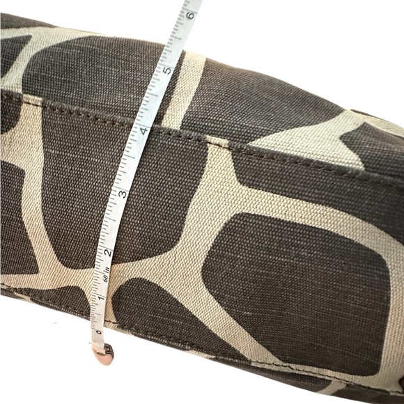 Michael Kors Giraffe Print Hamilton Bag Printed Canvas Leather Trim - Picture 13 of 15
